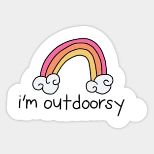Rainbow Outdoorsy Sticker